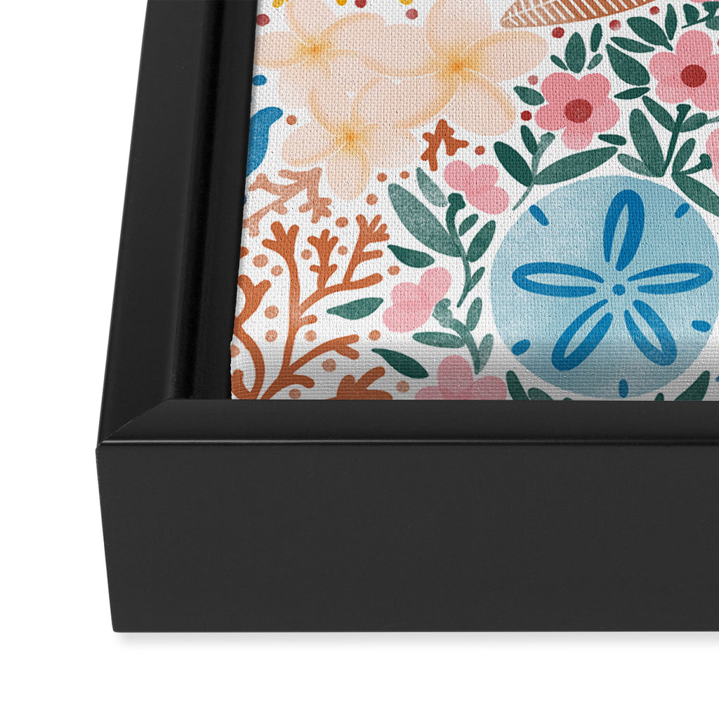 Seaside Floral Dream Framed Canvas Print Gallery Image 3