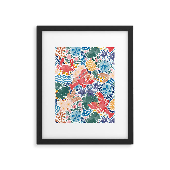 Seaside Floral Dream Framed Art Print Gallery Image 1