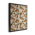 Serval cat abstract nature Framed Canvas Print Gallery Image 2