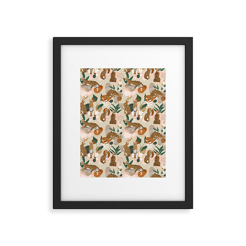 Serval cat abstract nature Framed Art Print Gallery Image 6