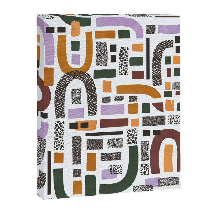 Shapes and animal print C Canvas Print Gallery Image 1