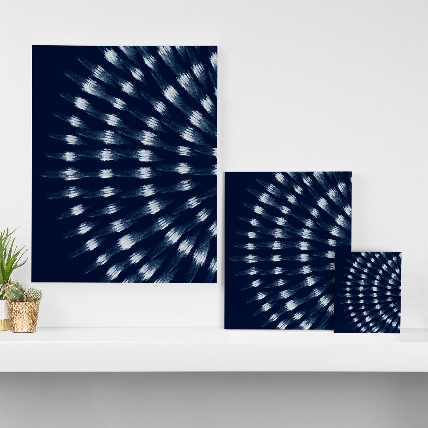 Shibori tie dye I Canvas Print Gallery Image 3