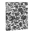 Simple black and white flower garden Canvas Print Gallery Image 8