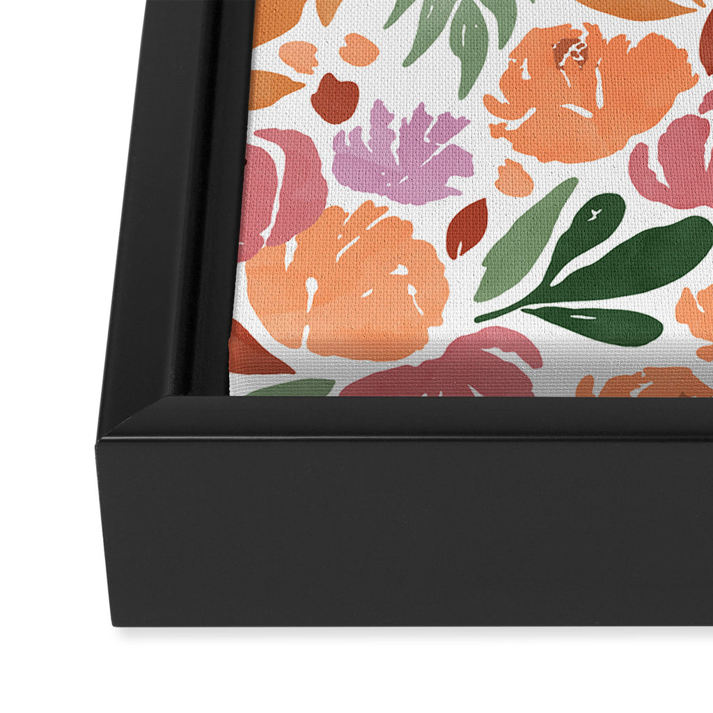 Simple colorful floral CWP Framed Canvas Print Gallery Image 3