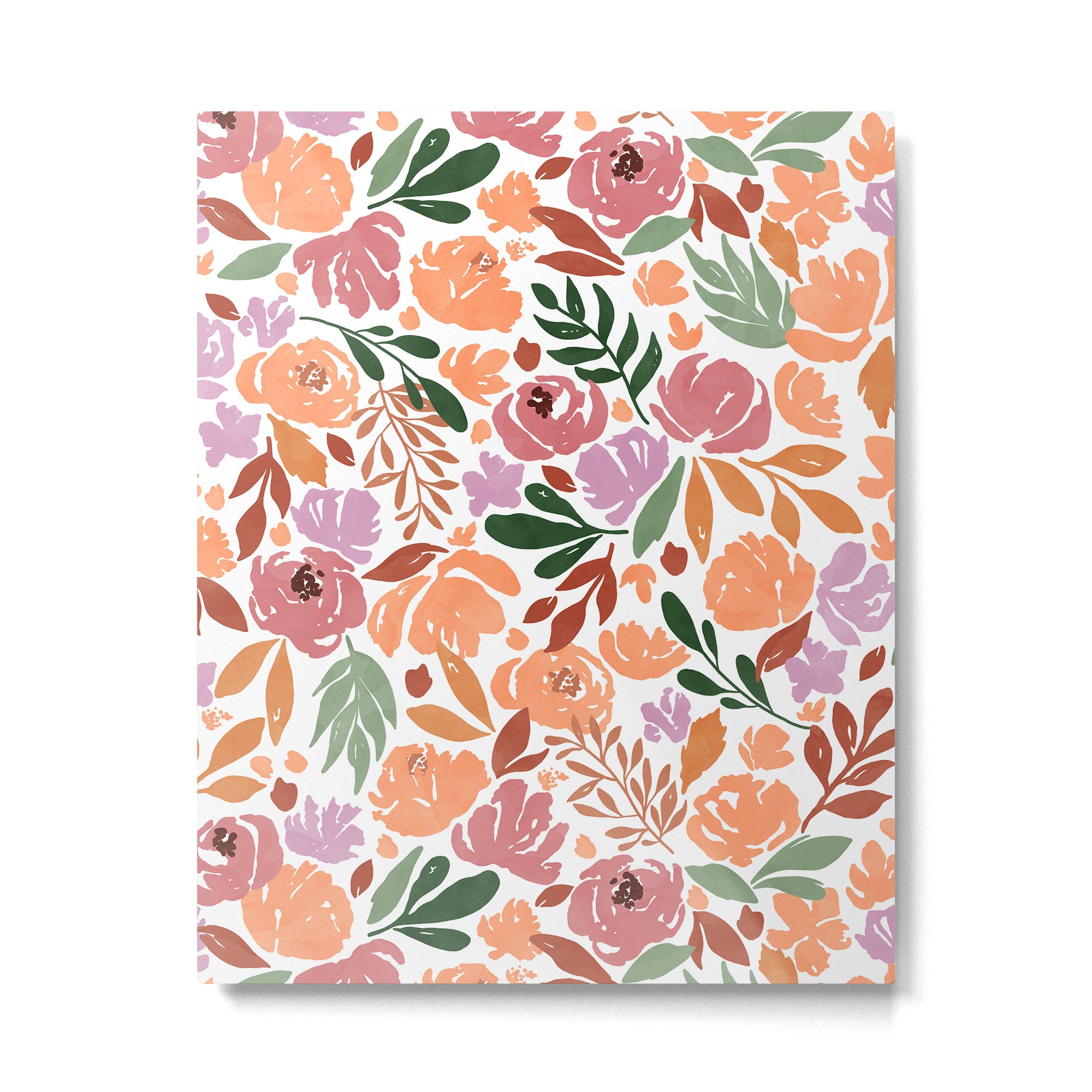 Simple colorful floral CWP Metal Print Gallery Image 6