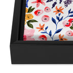 Simple colorful flowery meadow Framed Canvas Print Gallery Image 3