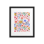 Simple colorful flowery meadow Framed Art Print Gallery Image 6