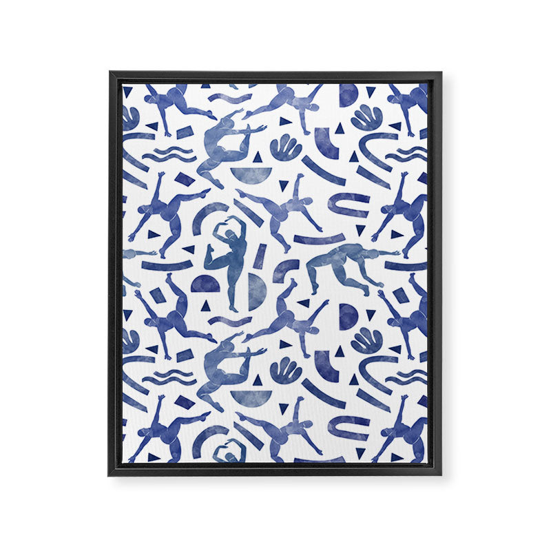 Simple shapes of women Framed Canvas Print Gallery Image 8