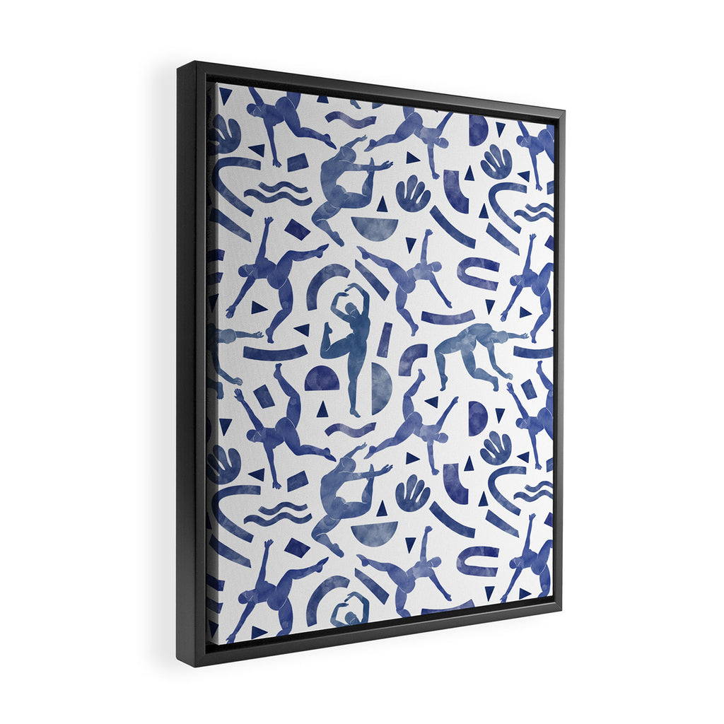 Simple shapes of women Framed Canvas Print Gallery Image 2