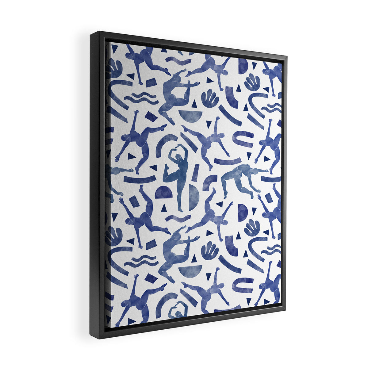 Simple shapes of women Framed Canvas Print Gallery Image 2