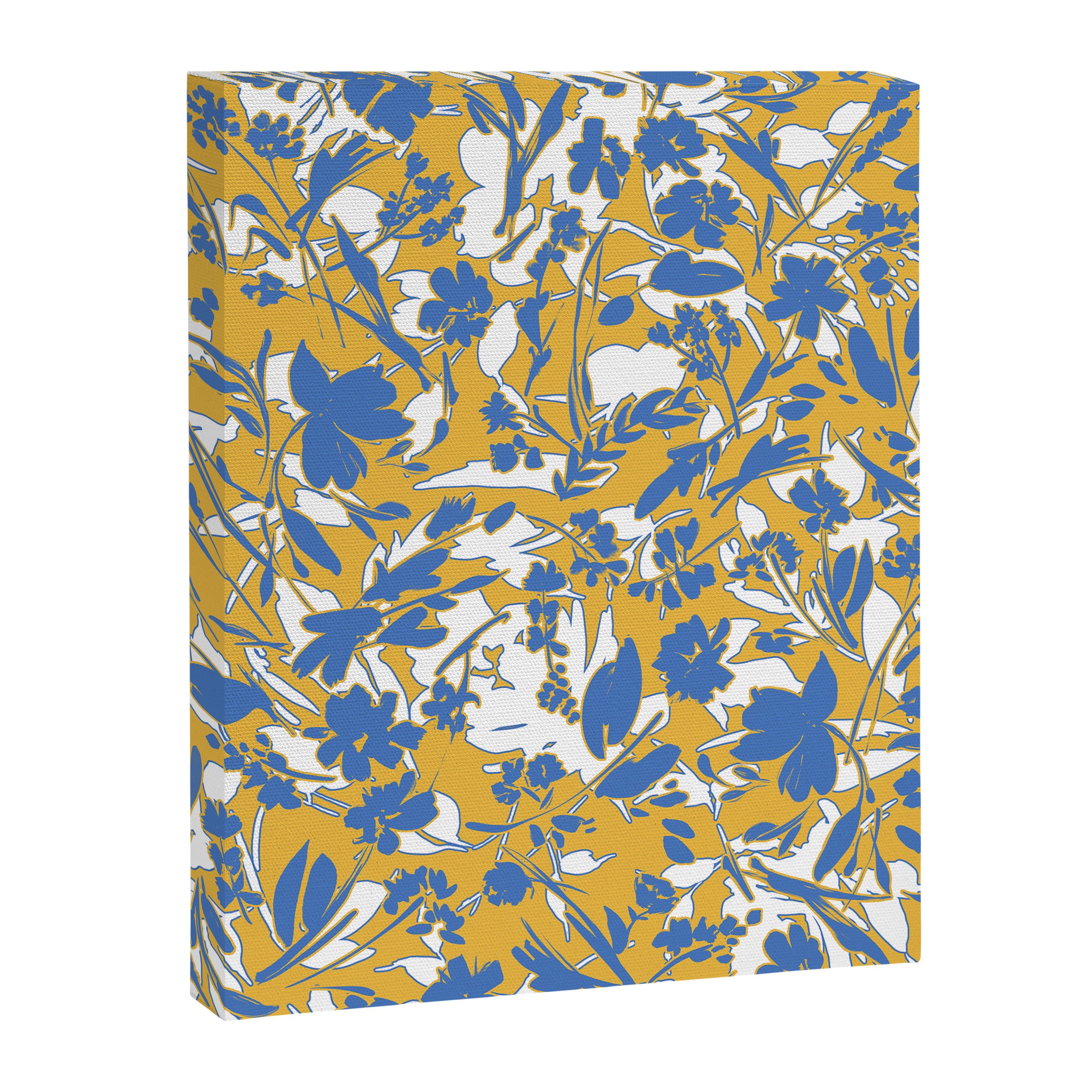 Simplistic silhouette flowers YB Canvas Print Gallery Image 8