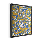 Simplistic silhouette flowers YB Framed Canvas Print Gallery Image 2