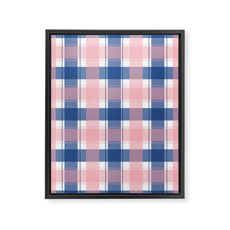 Soft Tones Grid Fusion Framed Canvas Print Gallery Image 8