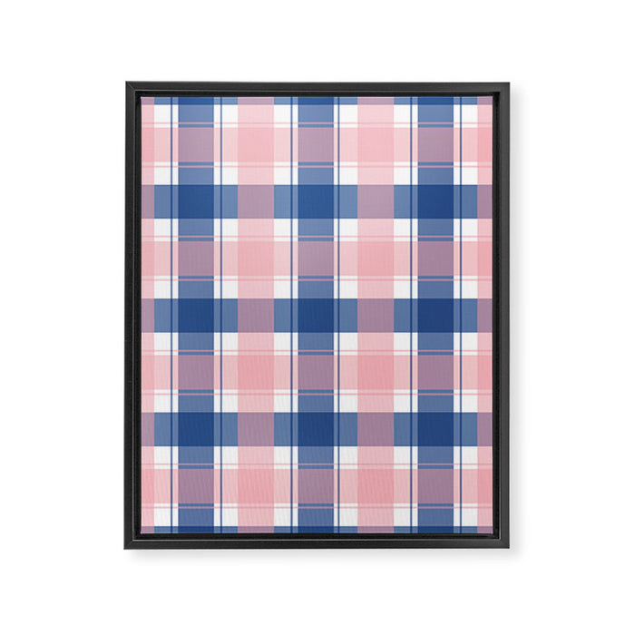 Soft Tones Grid Fusion Framed Canvas Print Gallery Image 1