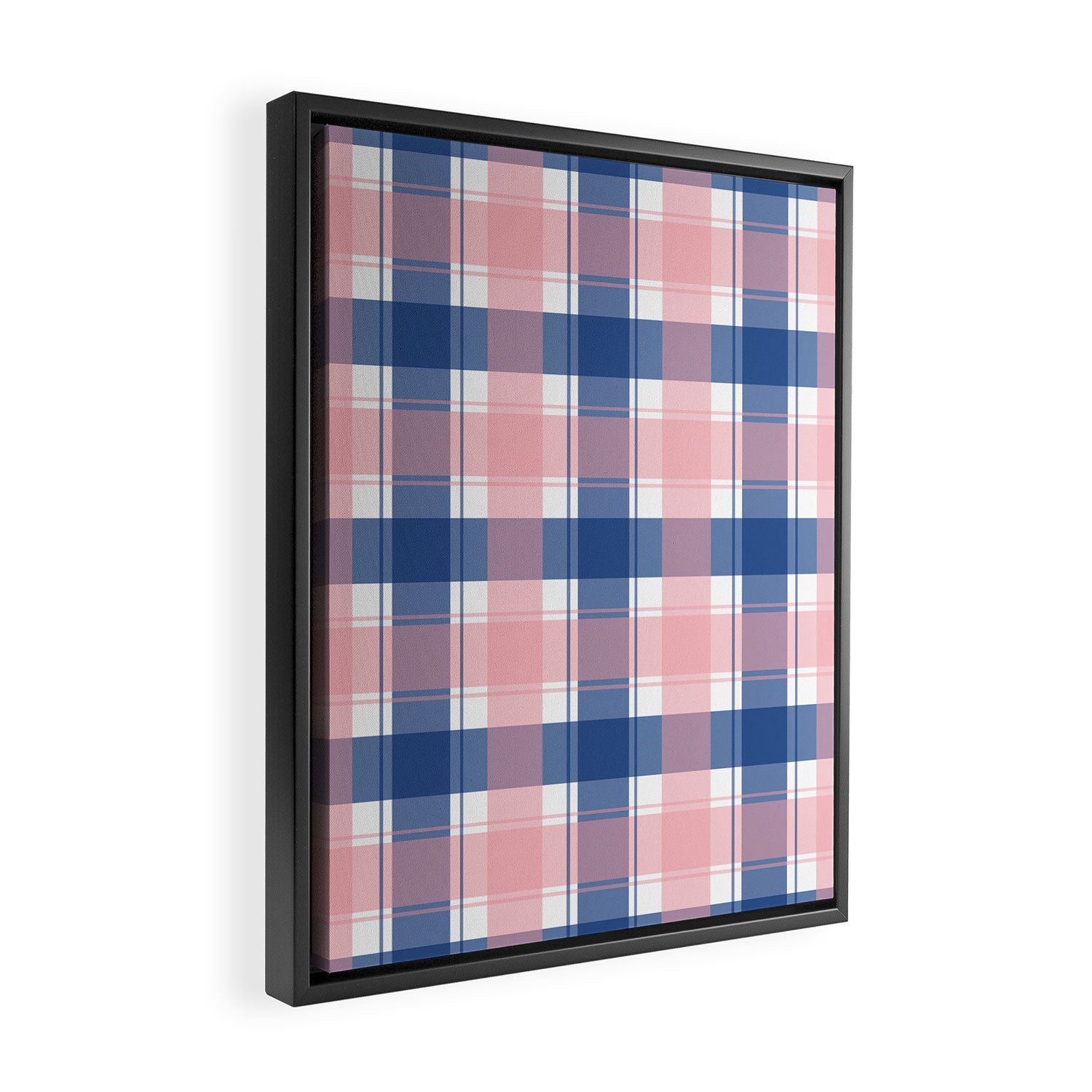 Soft Tones Grid Fusion Framed Canvas Print Gallery Image 2