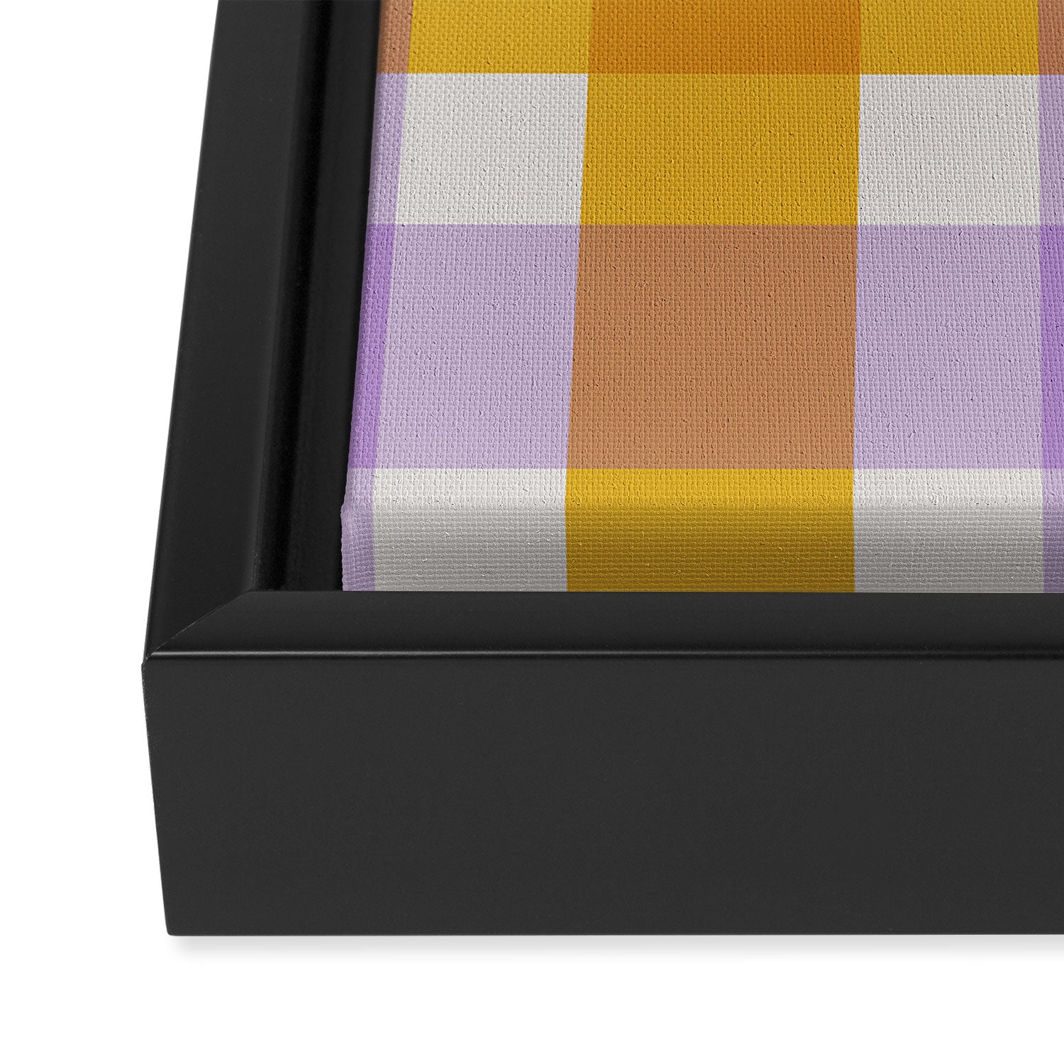Soothing Geometric Blocks PY Framed Canvas Print Gallery Image 3