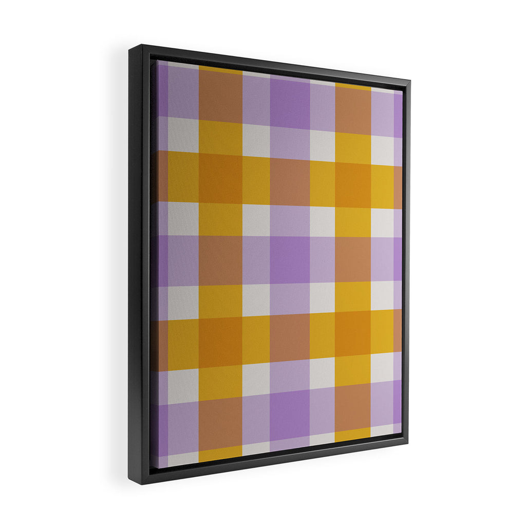 Soothing Geometric Blocks PY Framed Canvas Print Gallery Image 2