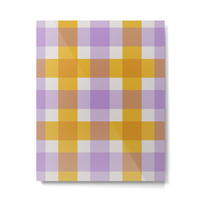 Soothing Geometric Blocks PY Metal Print Gallery Image 1