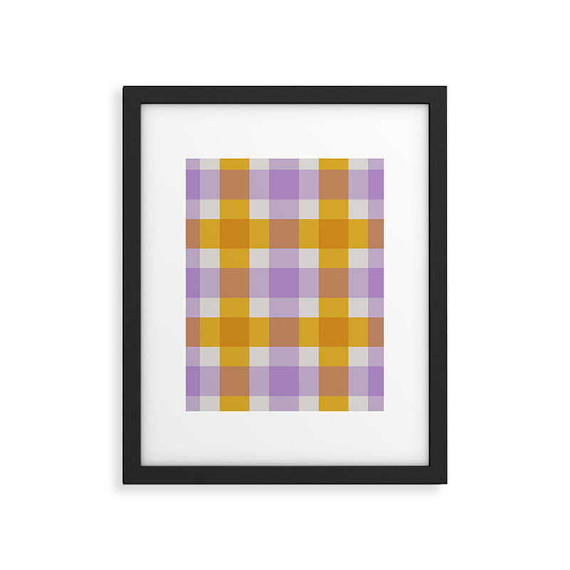 Soothing Geometric Blocks PY Framed Art Print Gallery Image 6