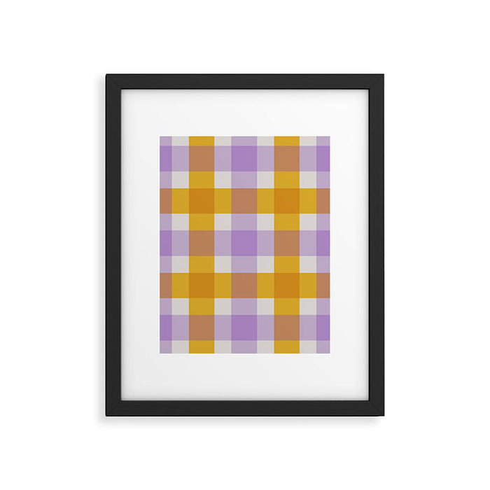 Soothing Geometric Blocks PY Framed Art Print Gallery Image 1