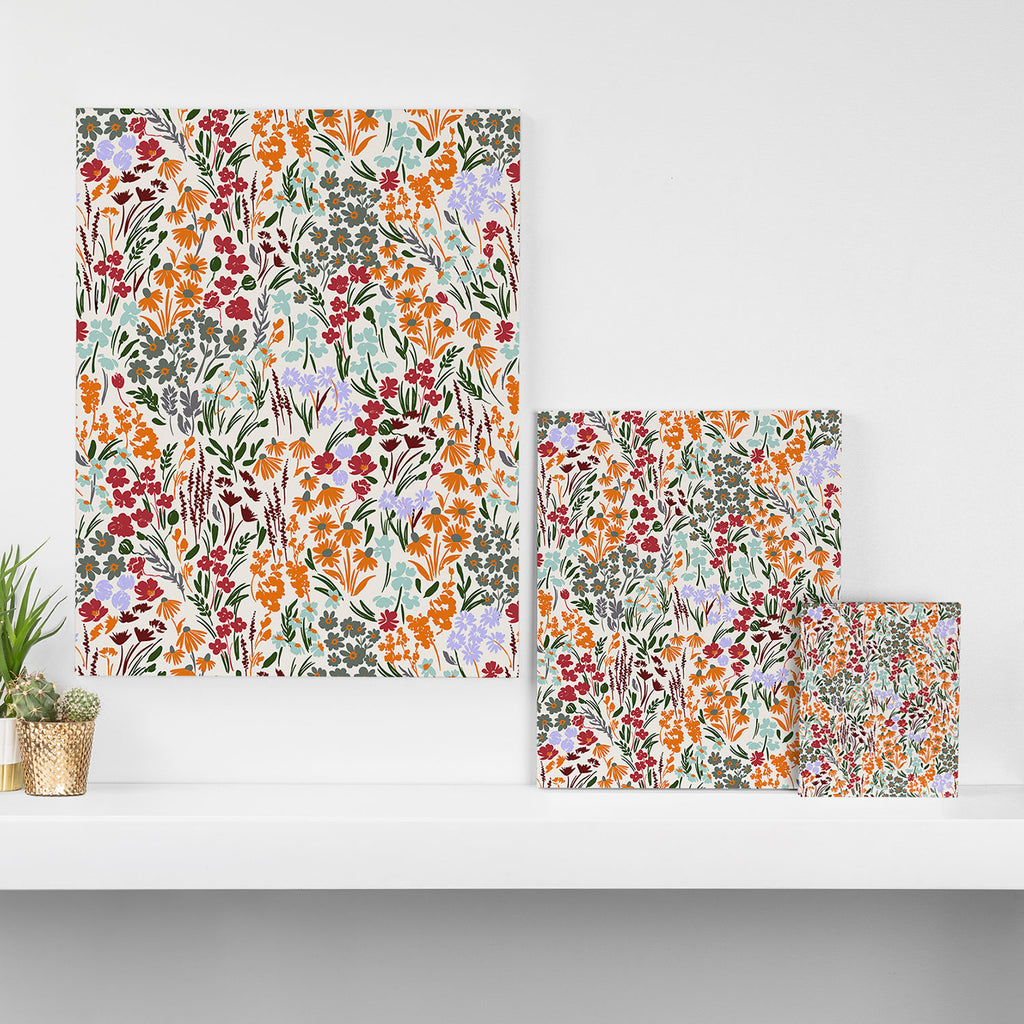 Spring flowery meadow 02 Canvas Print Gallery Image 3