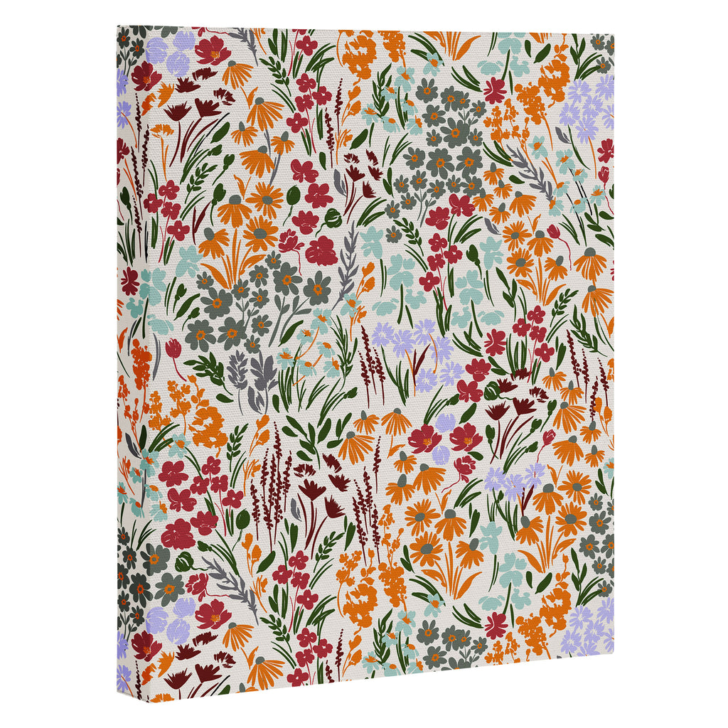 Spring flowery meadow 02 Canvas Print Gallery Image 3