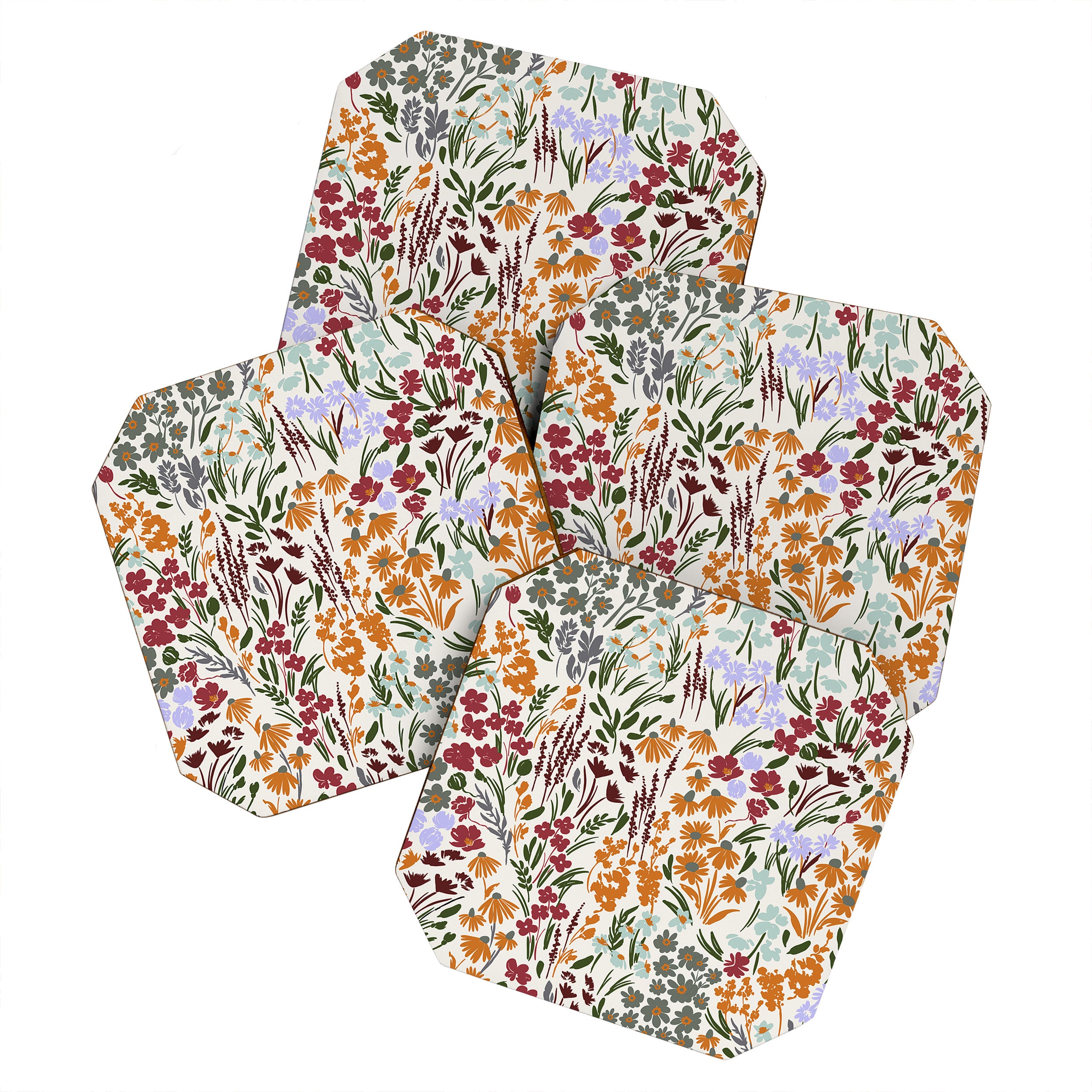 Spring flowery meadow 02 Coaster Gallery Image 1