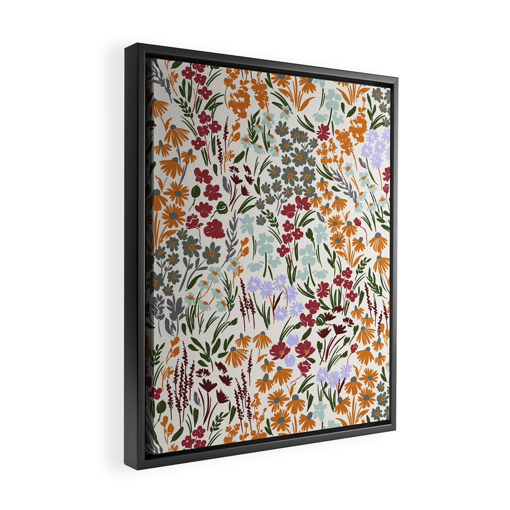 Spring flowery meadow 02 Framed Canvas Print Gallery Image 2