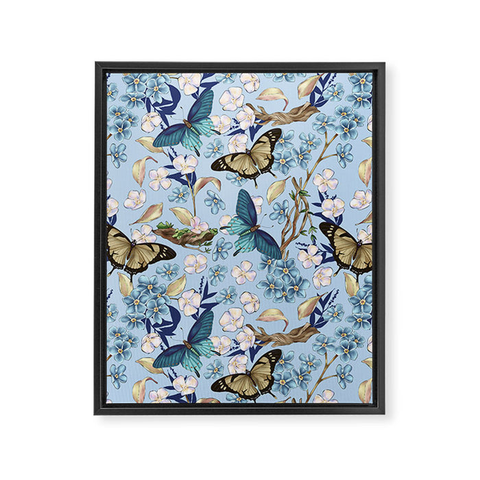 Springtime Flutter Bliss Framed Canvas Print Gallery Image 1