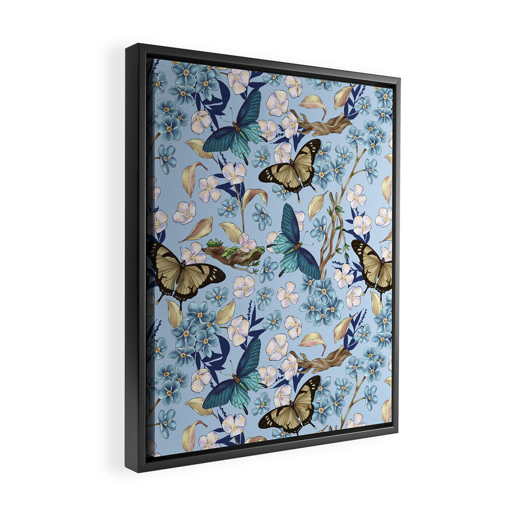 Springtime Flutter Bliss Framed Canvas Print Gallery Image 2