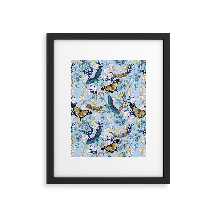 Springtime Flutter Bliss Framed Art Print Gallery Image 1