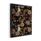 Squirrel flowering dark meadow Framed Canvas Print Gallery Image 2
