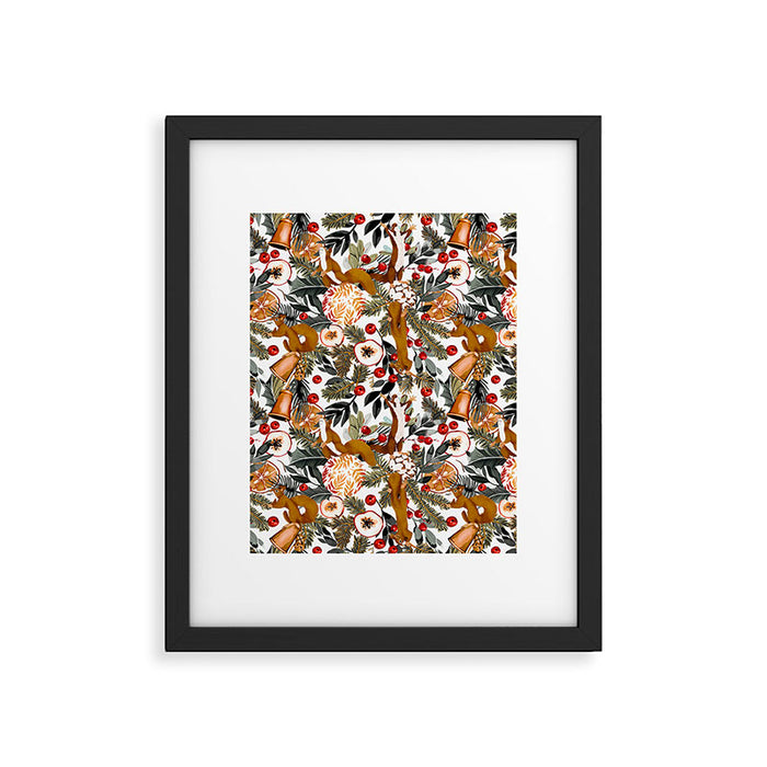 Squirrels on the Christmas tree I Framed Art Print Gallery Image 1