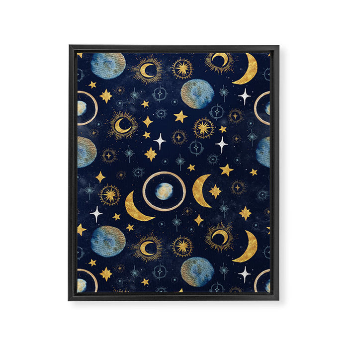 Starry night sky ABS 1 Framed Canvas Print Gallery Image 1