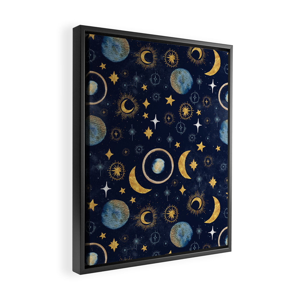 Starry night sky ABS 1 Framed Canvas Print Gallery Image 2