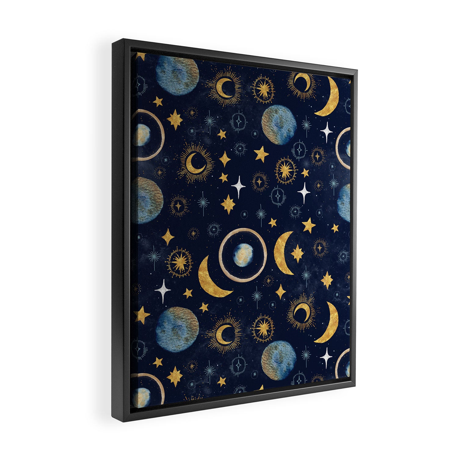Starry night sky ABS 1 Framed Canvas Print Gallery Image 2