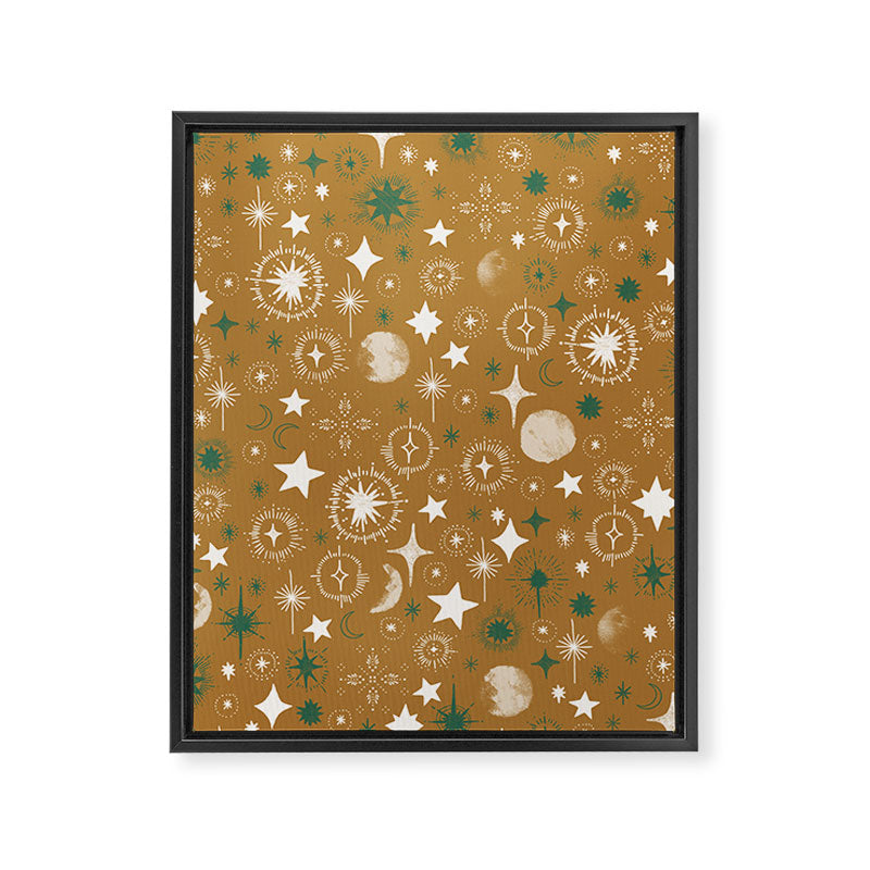 Stellar modern shapes A Framed Canvas Print Gallery Image 8