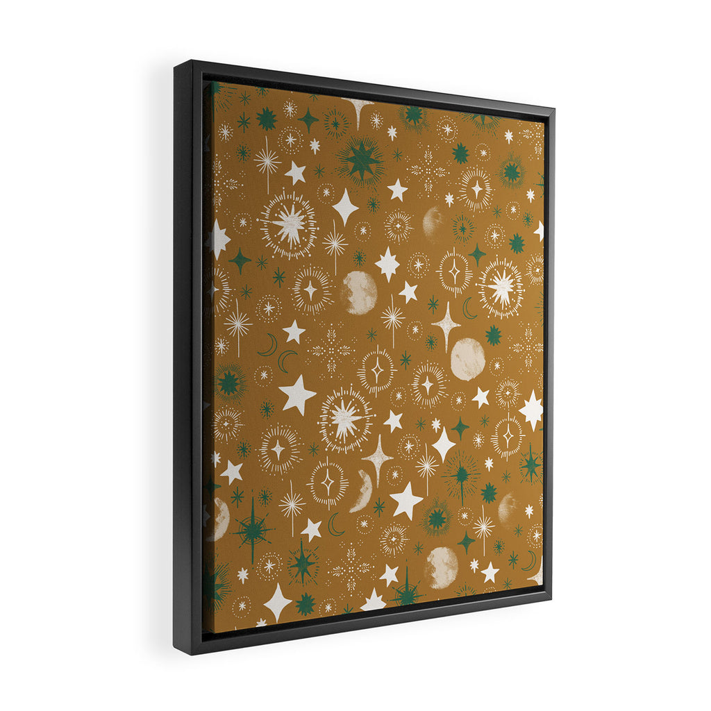 Stellar modern shapes A Framed Canvas Print Gallery Image 2