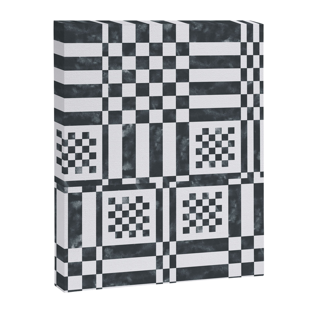 Structured Lines Grid Canvas Print Gallery Image 8