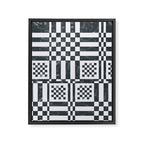 Structured Lines Grid Framed Canvas Print Gallery Image 8
