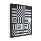 Structured Lines Grid Framed Canvas Print Gallery Image 2