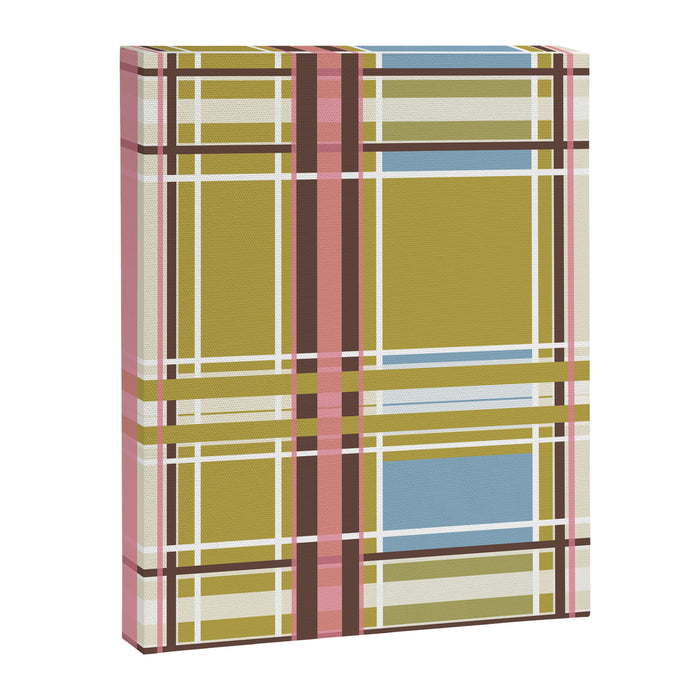 Subtle Plaid Warmth Canvas Print Gallery Image 1