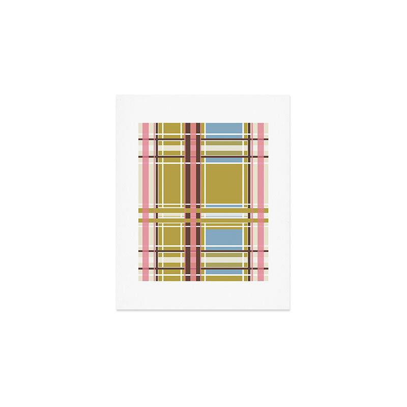 Subtle Plaid Warmth Art Print Gallery Image 1