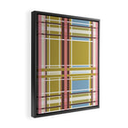 Subtle Plaid Warmth Framed Canvas Print Gallery Image 2