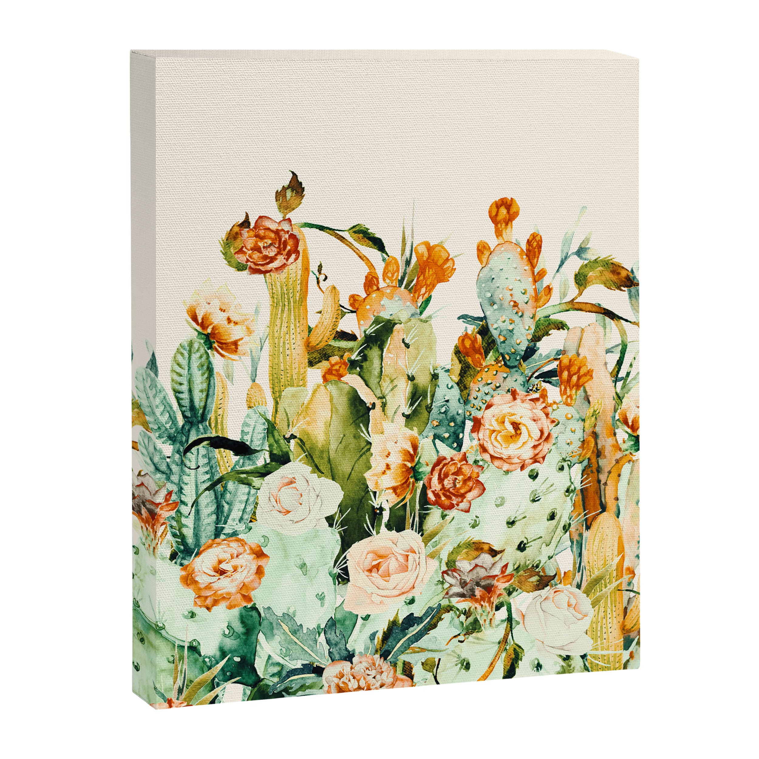 Succulent flowered cactus Canvas Print Gallery Image 8