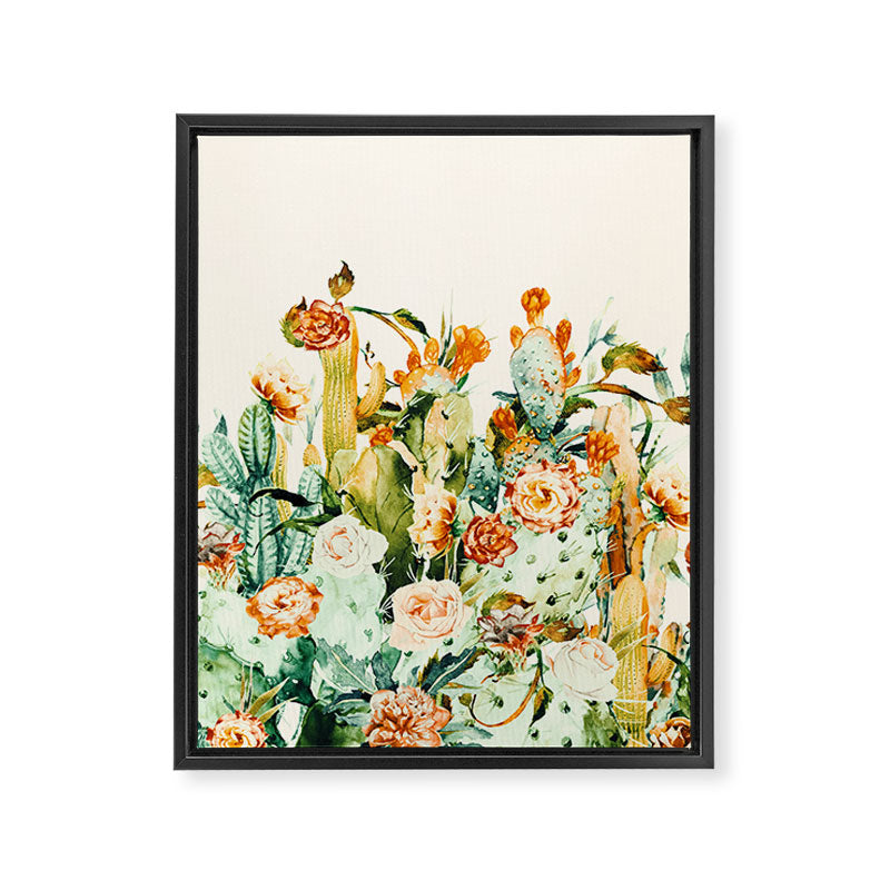 Succulent flowered cactus Framed Canvas Print Gallery Image 8