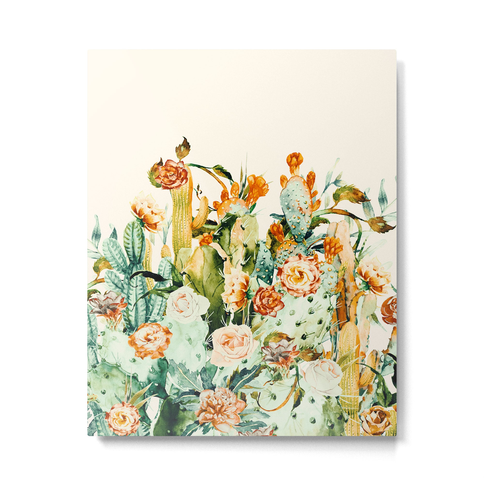 Succulent flowered cactus Metal Print Gallery Image 6