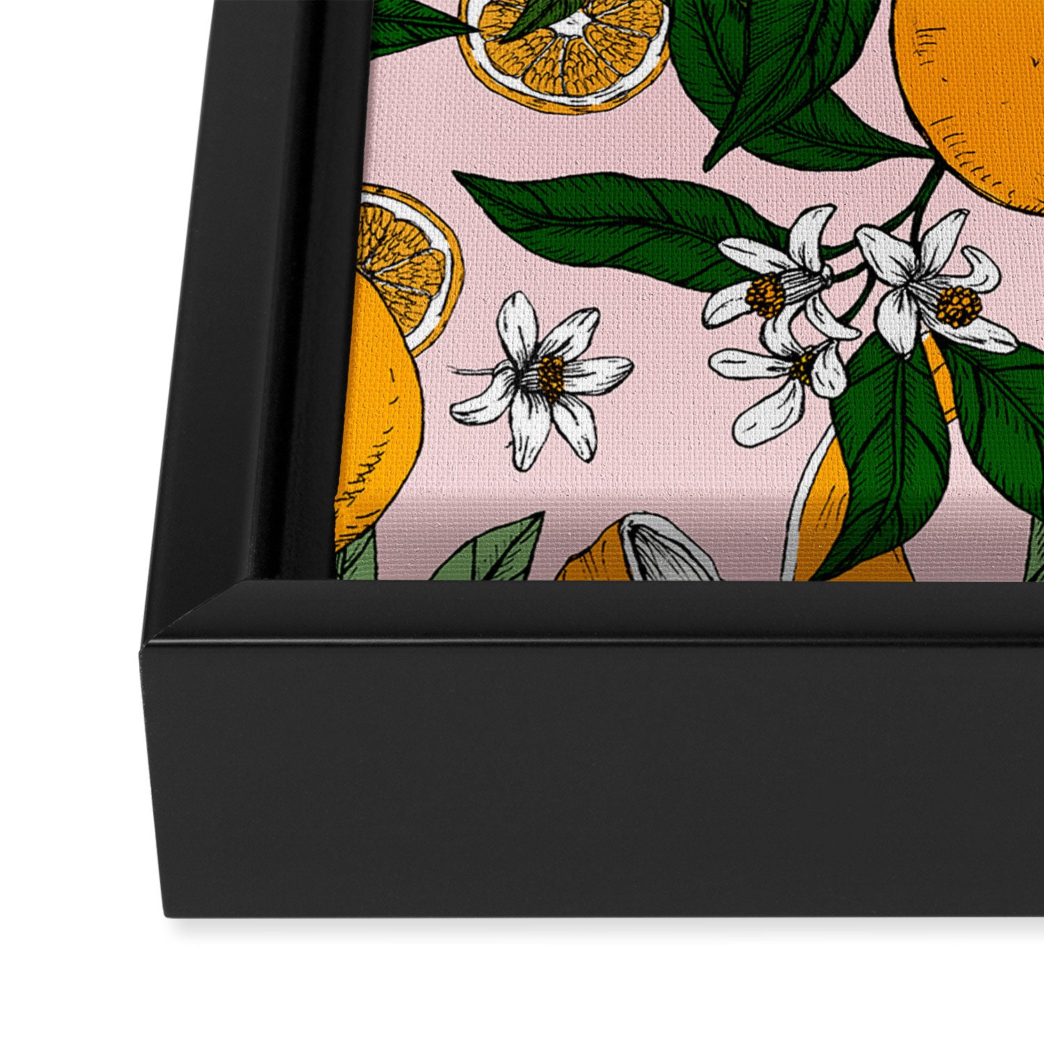 Succulent sweets oranges Framed Canvas Print Gallery Image 3