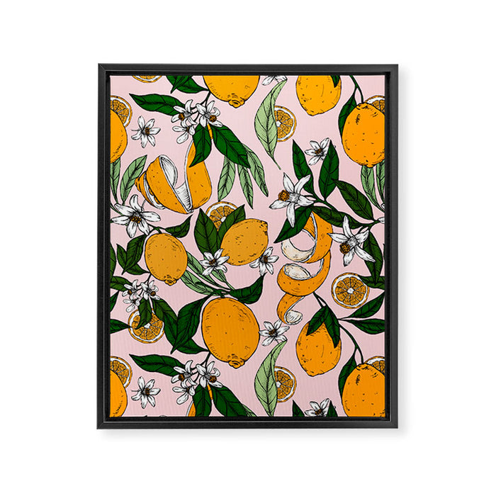 Succulent sweets oranges Framed Canvas Print Gallery Image 1
