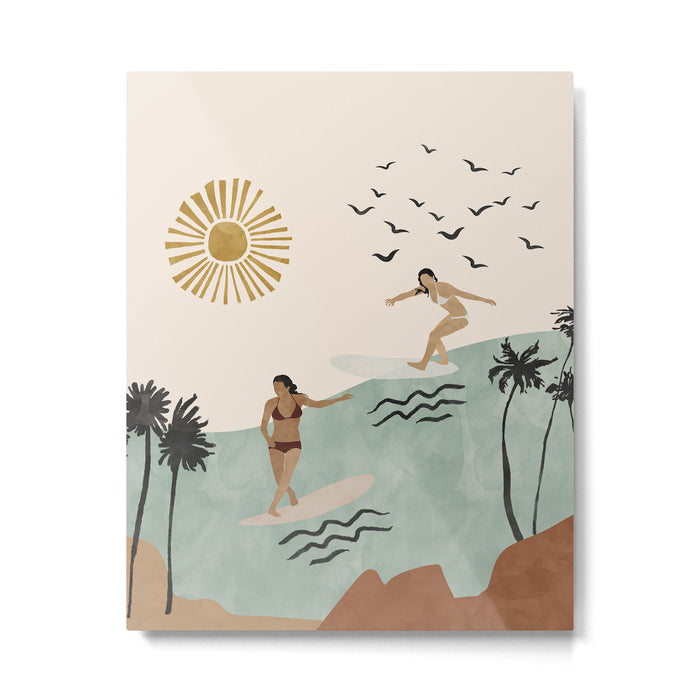 Sun sea and surf Metal Print Gallery Image 1